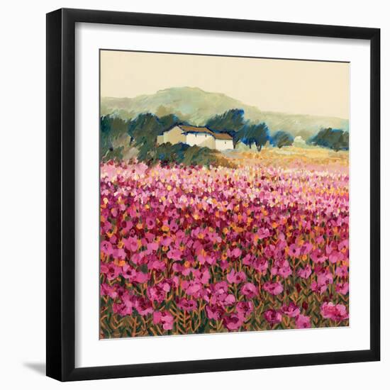 Le Jardin Rouge, Provence-Hazel Barker-Framed Premium Giclee Print