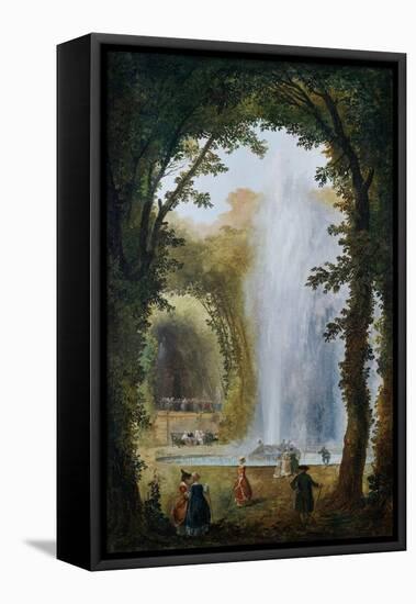 Le Jet D'Eau Du Bosquet Des Muses a Marly-Hubert Robert-Framed Premier Image Canvas