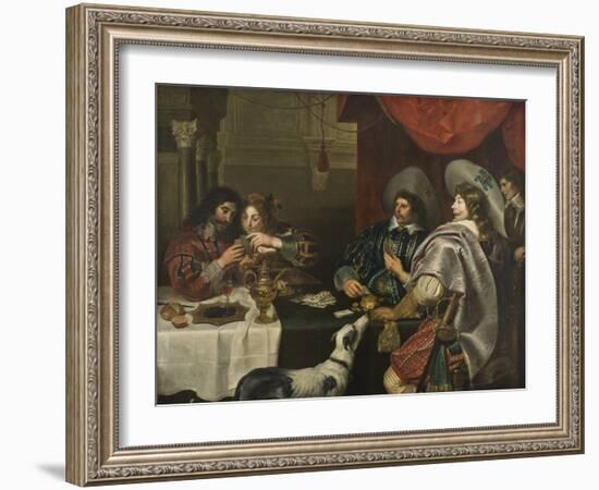 Le Jeu De Carte - the Card Game, by Vos, Cornelis De (1584-1651). Oil on Canvas. Dimension : 171X22-Cornelis de Vos-Framed Giclee Print