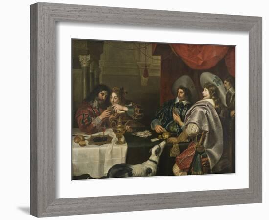 Le Jeu De Carte - the Card Game, by Vos, Cornelis De (1584-1651). Oil on Canvas. Dimension : 171X22-Cornelis de Vos-Framed Giclee Print