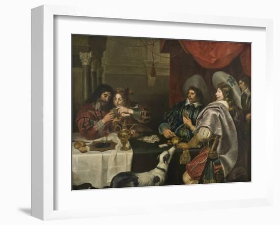 Le Jeu De Carte - the Card Game, by Vos, Cornelis De (1584-1651). Oil on Canvas. Dimension : 171X22-Cornelis de Vos-Framed Giclee Print