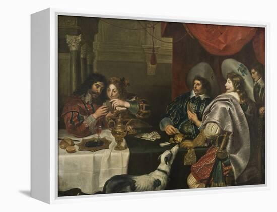Le Jeu De Carte - the Card Game, by Vos, Cornelis De (1584-1651). Oil on Canvas. Dimension : 171X22-Cornelis de Vos-Framed Premier Image Canvas