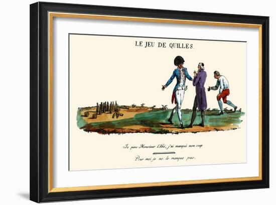 Le Jeu De Quilles-null-Framed Art Print