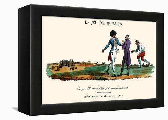 Le Jeu De Quilles-null-Framed Stretched Canvas