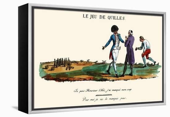 Le Jeu De Quilles-null-Framed Stretched Canvas