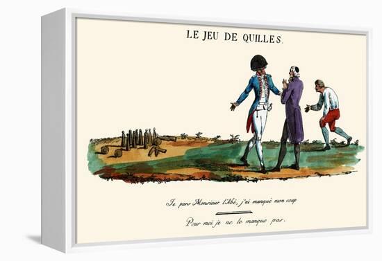 Le Jeu De Quilles-null-Framed Stretched Canvas