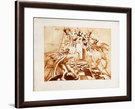 Le jeu du roi-Jean-marie Guiny-Framed Limited Edition