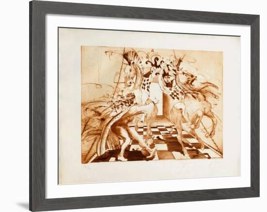 Le jeu du roi-Jean-marie Guiny-Framed Limited Edition