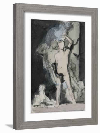 Le jeune homme et la Mort-Gustave Moreau-Framed Giclee Print