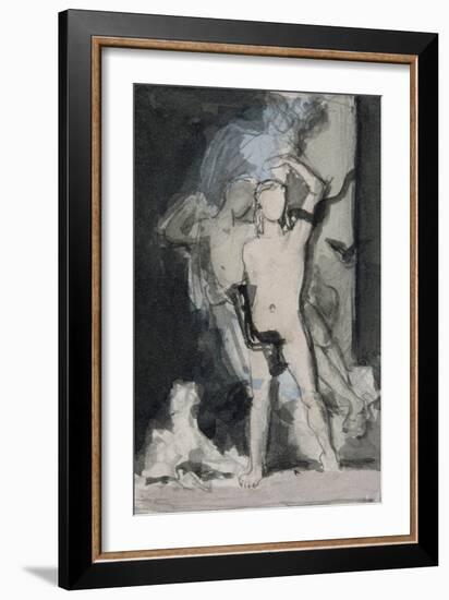 Le jeune homme et la Mort-Gustave Moreau-Framed Giclee Print