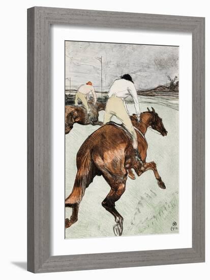 Le Jockey-Henri de Toulouse-Lautrec-Framed Premium Giclee Print