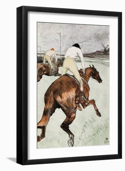 Le Jockey-Henri de Toulouse-Lautrec-Framed Art Print