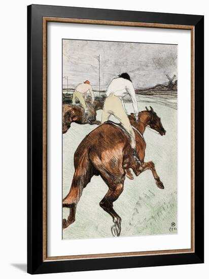Le Jockey-Henri de Toulouse-Lautrec-Framed Art Print