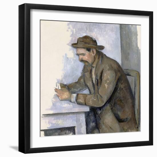 Le Joueur De Cartes (The Cardplayer)-Paul Cézanne-Framed Giclee Print