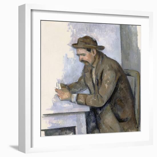 Le Joueur De Cartes (The Cardplayer)-Paul Cézanne-Framed Giclee Print