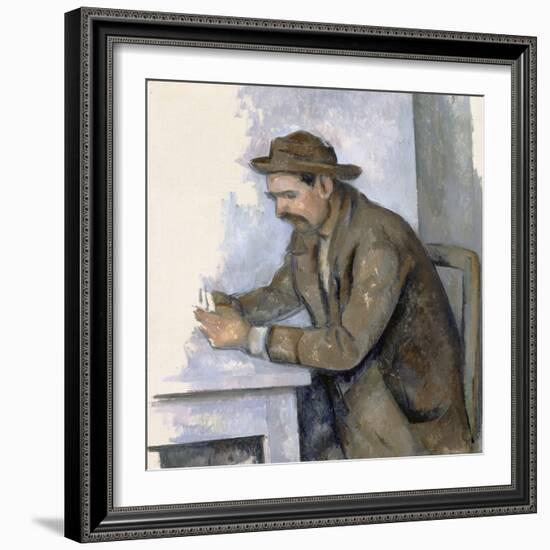 Le Joueur De Cartes (The Cardplayer)-Paul Cézanne-Framed Giclee Print