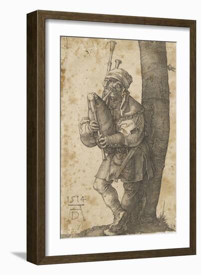 Le joueur de cornemuse-Albrecht Dürer-Framed Giclee Print