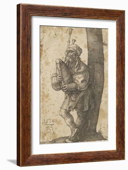 Le joueur de cornemuse-Albrecht Dürer-Framed Giclee Print