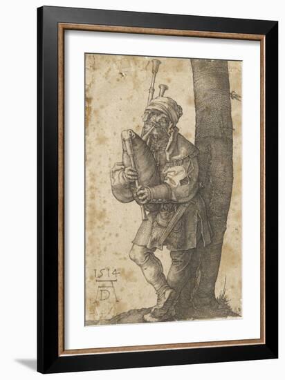 Le joueur de cornemuse-Albrecht Dürer-Framed Giclee Print