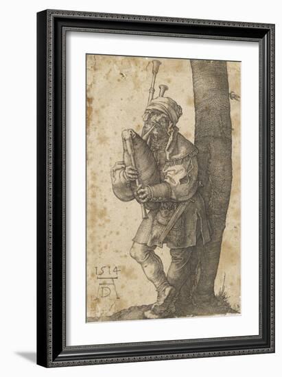 Le joueur de cornemuse-Albrecht Dürer-Framed Giclee Print