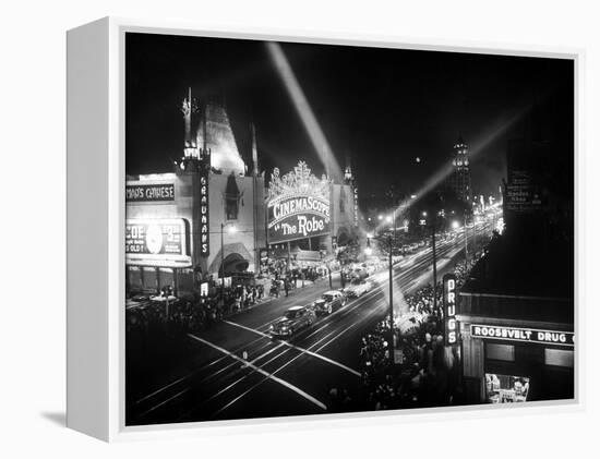 Le Jour De L'Ouverture Opening Day a Hollywood 1927 Salle De Cinema-null-Framed Stretched Canvas