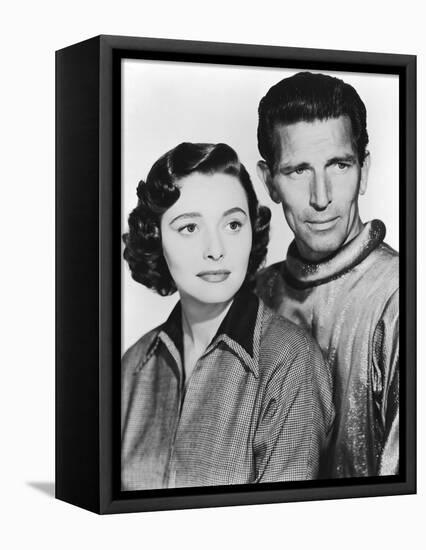 Le Jour ou la terre s'arreta THE DAY THE EARTH STOOD STILL by Robert Wise with Michael Rennie and P-null-Framed Stretched Canvas