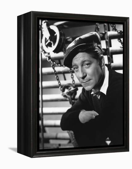 LE JOUR SE LEVE, 1939 directed by MARCEL CARNE Jean Gabin (b/w photo)-null-Framed Stretched Canvas