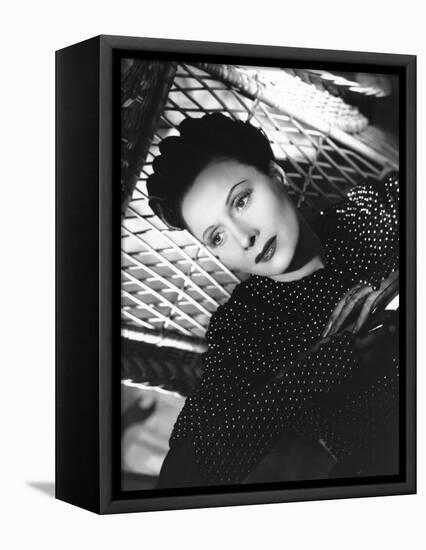 Le jour se leve, Daybreak, by Marcel Carne with Arletty, 1939 (b/w photo)-null-Framed Stretched Canvas