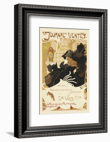 Le Journal Des Ventes (Auction Record)-Georges da Feure-Framed Art Print