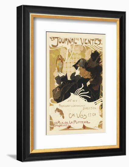 Le Journal Des Ventes (Auction Record)-Georges da Feure-Framed Art Print