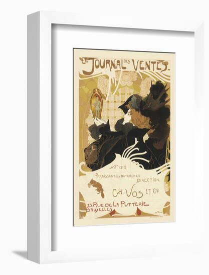 Le Journal Des Ventes (Auction Record)-Georges da Feure-Framed Art Print