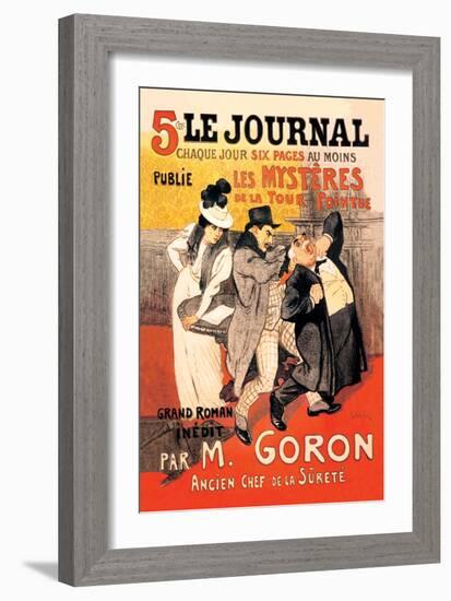 Le Journal: Les Mysteres de la Tour Pointue, c.1899-Théophile Alexandre Steinlen-Framed Art Print