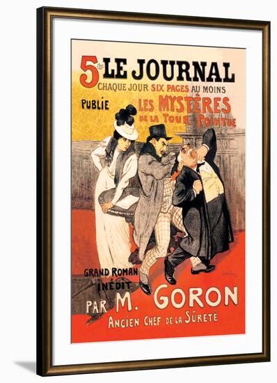 Le Journal: Les Mysteres de la Tour Pointue, c.1899-Théophile Alexandre Steinlen-Framed Art Print