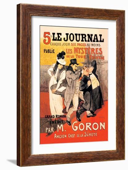 Le Journal: Les Mysteres de la Tour Pointue, c.1899-Théophile Alexandre Steinlen-Framed Premium Giclee Print