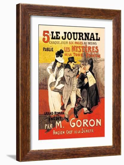 Le Journal: Les Mysteres de la Tour Pointue, c.1899-Théophile Alexandre Steinlen-Framed Art Print