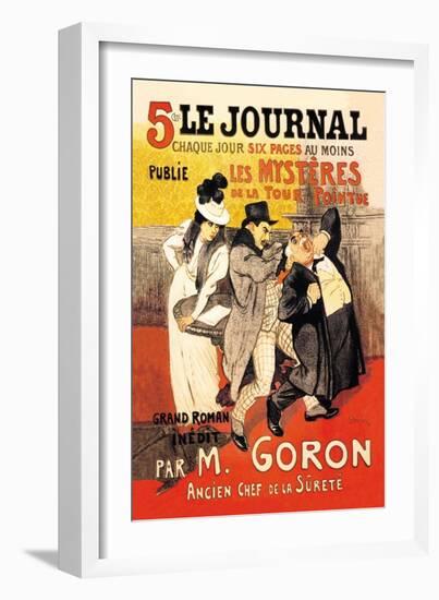 Le Journal: Les Mysteres de la Tour Pointue, c.1899-Théophile Alexandre Steinlen-Framed Art Print