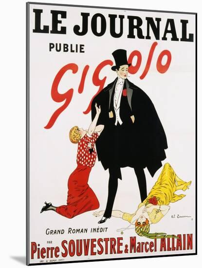 Le Journal Publie Gigolo Poster-null-Mounted Giclee Print