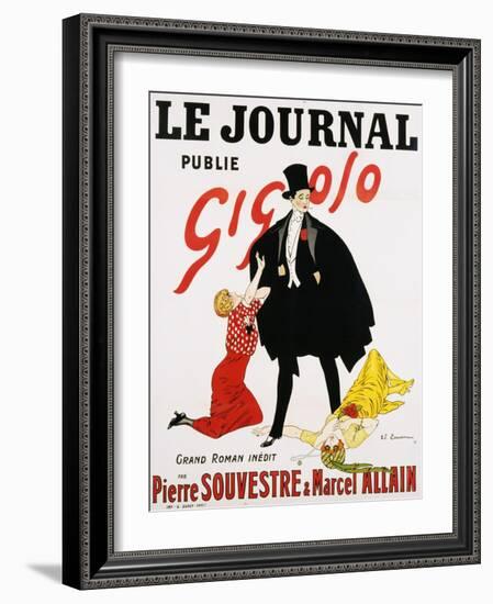 Le Journal Publie Gigolo Poster-null-Framed Giclee Print