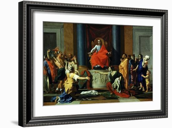Le Jugement De Salomon (The Judgement of Solomon)-Nicolas Poussin-Framed Giclee Print