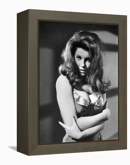 Le kid by Cincinnati THE CINCINNATI KID by NormanJewison with Ann-Margret, 1965 (b/w photo)-null-Framed Stretched Canvas