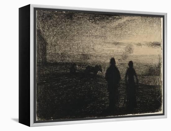 Le Labourage-Georges Seurat-Framed Premier Image Canvas