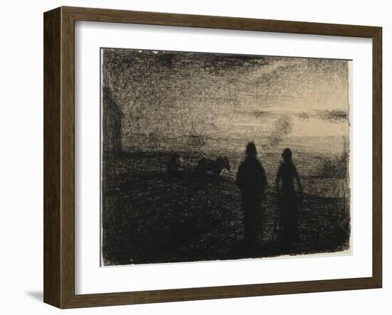 Le Labourage-Georges Seurat-Framed Giclee Print