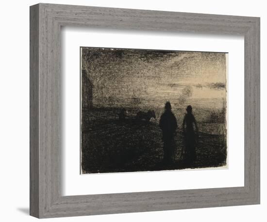 Le Labourage-Georges Seurat-Framed Giclee Print