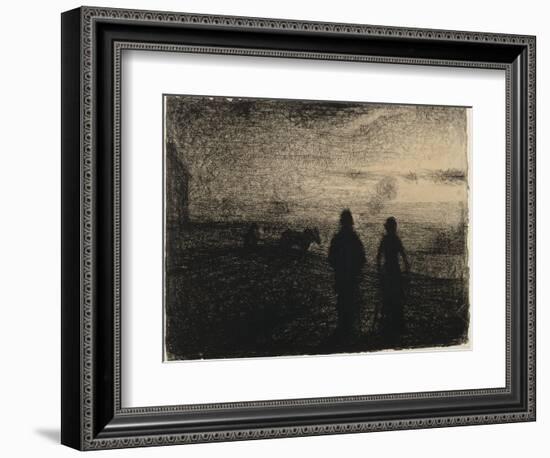 Le Labourage-Georges Seurat-Framed Giclee Print