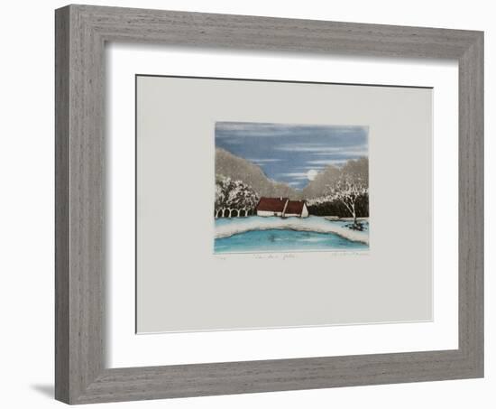 Le Lac Gelé-Annapia Antonini-Framed Limited Edition