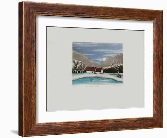 Le Lac Gelé-Annapia Antonini-Framed Limited Edition