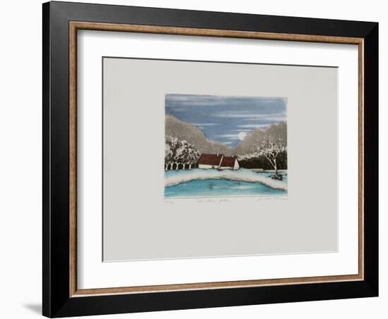 Le Lac Gelé-Annapia Antonini-Framed Limited Edition