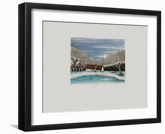 Le Lac Gelé-Annapia Antonini-Framed Limited Edition