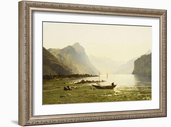 Le Lac Wallenstadt-Jean Francois Xavier Roffiaen-Framed Giclee Print