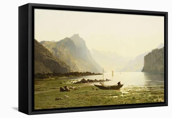 Le Lac Wallenstadt-Jean Francois Xavier Roffiaen-Framed Premier Image Canvas